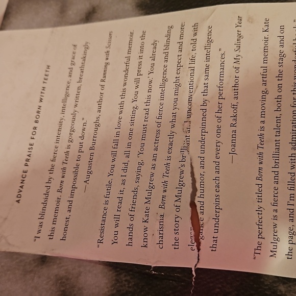 Kate Mulgrew Born with Teeth A memoir 2015 Home Accents Cofffe Table Books - Picture 11 of 13